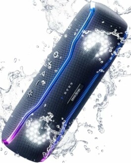 ERKEI SEHN Portable Bluetooth Speaker Review: Waterproof Wireless Speaker with Super Bass & Colorful Lights